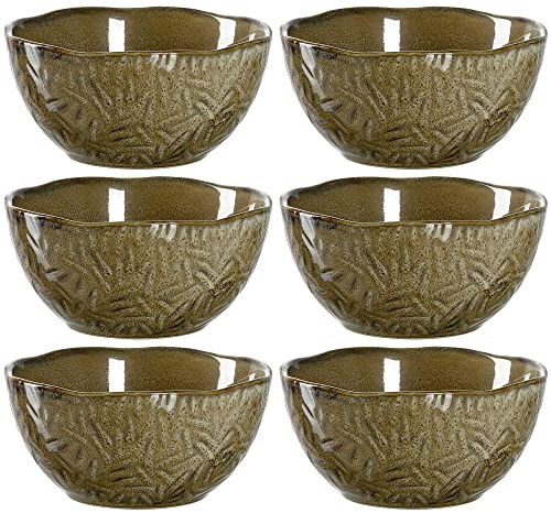 Leonardo Matera Keramik-Schalen, 6er Set, spülmaschinengeeignete Dessert-Schälchen, Müslischalen, Snack-Schüsseln, beige, Ø 12 cm, 380 ml, 018581 | älchen, 1 mikrowellenfeste Snackschale, beige ø 12 cm 380 ml, 018581