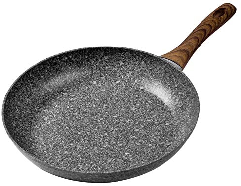 Rainberg 26cm Frying Pan, Granite Frying Pan Nonstick Coating, Anti-Scratch Pans, Non-Stick Frying Pans, Induction Compatible (26cm)