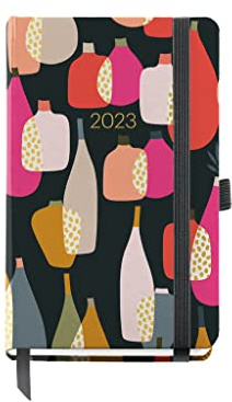 Miquelrius - Jahresplaner 2023 - Wochenansicht - Passport Größe 90 x 140 mm - Hardcover - Einband - Einband - Katalanisch, Englisch und Portugiesisch - Scandi