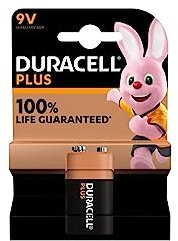 1 x Duracell 9 V Plus (1 ampoule de 1 batterie), 1 pile (6LR61/MN1604)