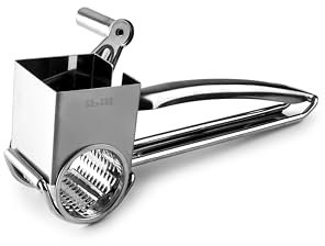 IBILI - Molinillo Rallador para Queso Giratorio - Acero Inoxidable 18% - 20 x 11 x 8,3 cm