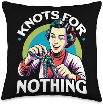 Knotting Knot Looping Twisting Knot Tying Throw Pillow