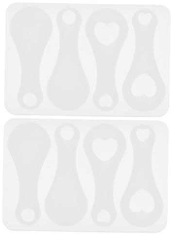 CORHAD Moule en Silicone 2 Pièces pour Jetons De Caddie Finition Brillante Effet Miroir Adapté Aux Créations De Porte-clés Et Décorations
