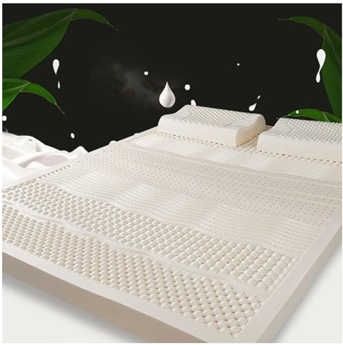 100% Natur-Latex Matratze,Kompression Und Keine Verformung, Wabenporenbelüftung, Weich Und Bequem,Naturkautschuk Matratze,4X39inX55in