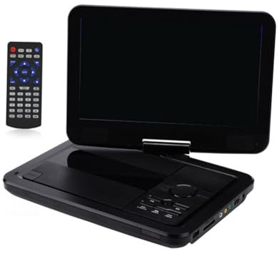 PAGJHRFJG Lettore da 2500 mAh Lettore Dvd Portatile Mobile da 10 Pollici Multifunzione Lettore CD Spina UE