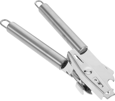 Alipis Apriscatole Manuale Portatile in Acciaio Per Aprire Lattine e Barattoli Impugnatura Ergonomica Per Uso Quotidiano e Viaggi