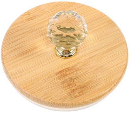 LIFKOME Ersatzdeckel Für Wasserkaraffe Aus Silikon Und Holz Auslaufsicherer Wasserkrug-deckel Mit Dichtendem Verschluss Für Glas-wasserkrug Praktische Trinkflaschen-kappe Für Haushalt Und