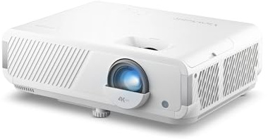 ViewSonic LX750-4K Projecteur 4K réel avec Google TV intégré, 4000 lumens ANSI, HDR et HLG, zoom optique 1,3x, retard d'entrée de 2,9 ms, clé de voûte H/V automatique, projecteur laser pour home