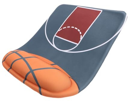 LOEFLIFA Tappetino Mouse Ergonomico in Silicone e Pu Poggiapolsi Antiscivolo per Ufficio, Design Ergonomico per Lavoratori e Scrittori, Accessorio per Computer