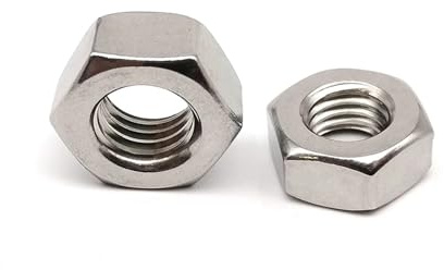 5/10/50 Stück Linksgewinde M3 M4 M5 M6 M8 M10 M12 DIN934 304 A2-70 Edelstahl Sechskantmutter(M8 10pcs)