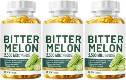 Bitter melon-extrakt, 25:1-extrakt (2500 mg), 10 % charantin, sojafritt, glutenfritt, GMO-fritt,3pcs