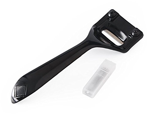 Leder Bearbeitung Werkzeug Verd¨¹nnend Schaufel, Beveler Skiver Leder Peeling Werkzeug Spielen,Leder WerkzeugLeder-verd¨¹nnendes Messer f¨¹r Lederbearbeitung(Schwarz)