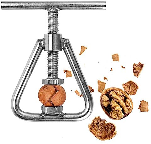 WENRERO Alicates Cascanueces de Acero Inoxidable Alicates Cascanueces de Alta Resistencia Herramienta para Abrir Nueces de Metal para Nueces de Macadamia Avellanas Almendras Pacanas