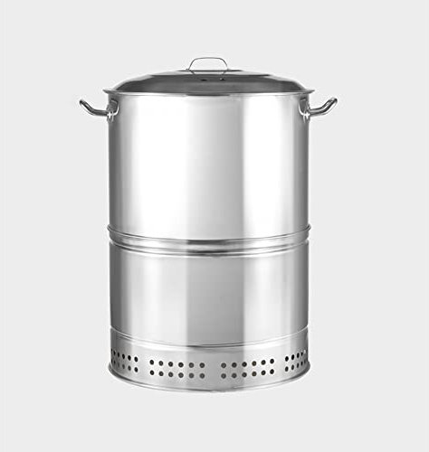 Moddeny Estufa colgante para barbacoa de carbón Herramientas para barbacoa de interior Barril de parrilla estofado de carbón comercial Patio exterior Pollo asado para el hogar Ostras Cocina para acamp