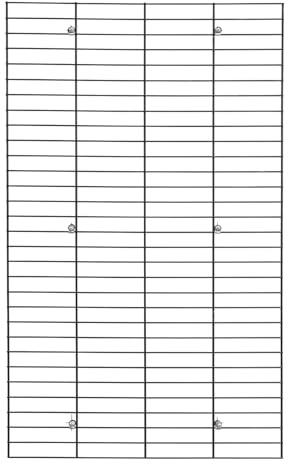 bellissa FERMO Wandhängesystem Gitter 60,5x99,5 cm | Fotowand, Wandgitter, Gitterwand, Dekowand, Memoboard, Pinnwand, Garten-Pflanzengitter
