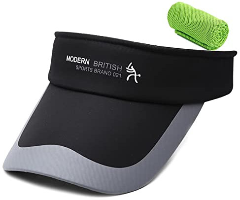 Golf Tennis Baseball Sonnenhut Unisex Visor Cap mit Sonnenblende Sport Kappe, Einstellbar Sommer Running Sonnenschild für Damen Herren