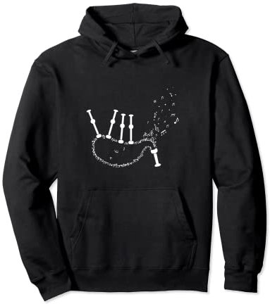 Dudelsack Notes Dudelsack der Noten Musikinstrument Pullover Hoodie