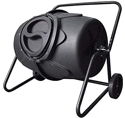 Cubo De Compostaje Grande para Jardín, Cubos De Basura De Jardín De 115 Galones, Vaso De Compostaje, Compostador Giratorio De 360° para Exteriores