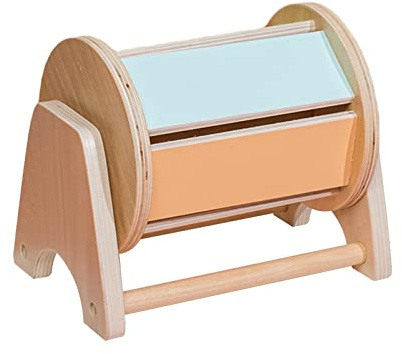 Fenteer Montessori Rollende Textiltrommel für Kleinkinder, Frühes Lernspielzeug