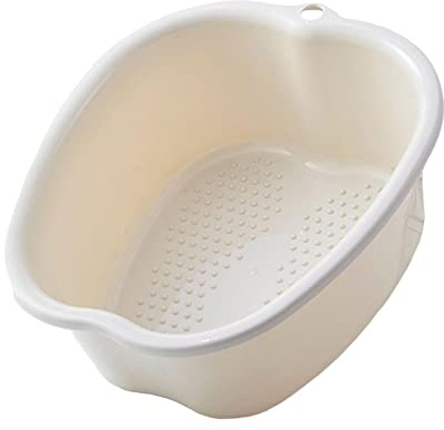 Fonowx Fußbad SPA-Becken Fußwanne Pediküre- und Massagewanne Fußbad Wanne Fußbecken für Pediküre Fußbad, Beige