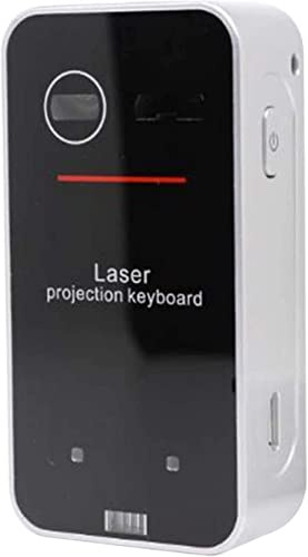 Teclado portátil, teclado láser Bluetooth virtual para teléfonos inteligentes, computadoras portátiles y PC teclado de radio con proyector de teclado y función táctil
