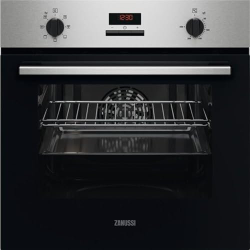 Zanussi ZOHXC2X2 59.4cm Built In Electric Single Oven - Anti-Fingerprint stainless steel, (Pack Of 1)