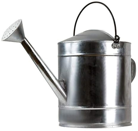 STJNFCY Metall Gießkanne - Qualität verzinkt 5L/7L/10L/12L/15L/18L Hohe Kapazität, Heavy Duty Anti-Rost, abnehmbare Gießkanne, für große kleine Gärten Blumen und Pflanzen,18L