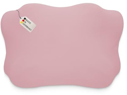 Dukal | Bezug passend für Glückstoff (Ergo) Orthopädisches Kissen | Zibroges Nackenkissen | DONAMA Memory Foam Kissen | 100% Baumwolle | Farbe: Altrosa