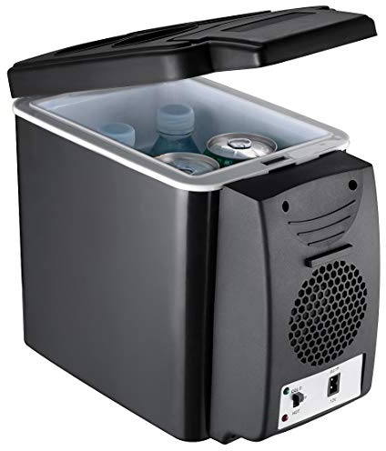 Carziyer Mini RéFrigéRateur De Voiture 6l, Mini Frigo De Chambre, Mini Glaciere Electrique, Mini Frigo 9 Canettes 330ml, 12V/220V, Pour Famille, Bureau, Dortoir, Voiture, Cosmetique, Boissons