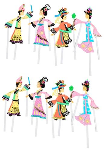 TOYANDONA 8stücke Teiliges Chinesische Traditionelle Schattenpuppen Spielzeug Handwerkskunst Für Kindergärten Und Schulen Geeignet Für Kreative Aktivitäten Fördert Fantasie Und