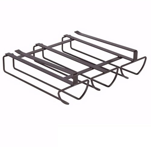 Weinglashalter hängend unter dem Schrank, Kein Bohren, rustikaler weingläser halter aus braunem Eisen, Gläserhalterung-Aufhänger-Organizer für Küche, Bar(31.5x28cm)