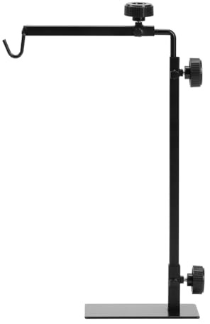 Giwnhvx Supporto per lampada per rettili regolabile in metallo lampade da terra per rettili serbatoio di rettili Supporto luce riscaldante per serpenti drago barbuto