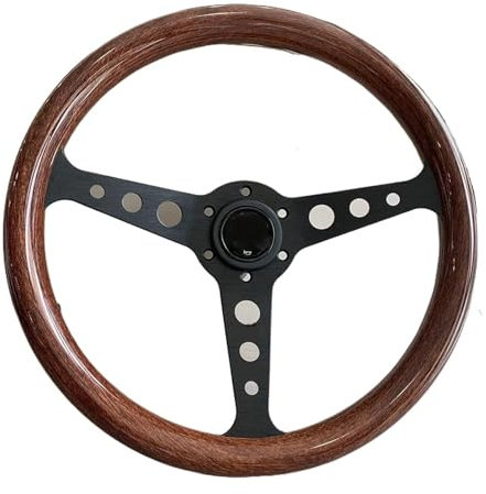 Auto Lenkrad Universallenkrad 14 Zoll 350 Mm Klassisches Vintage Sportlenkrad(A02)