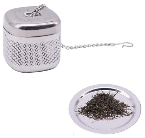Infuseur à thé en acier inoxydable pour thé en vrac, filtre à thé pour théière, filtre à épices, filet super fin, infuseur à thé, passoire sphérique pour herbes et épices, passoire à épices, avec