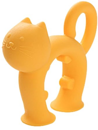 Poggiamestolo, design a forma di gatto, supporto per cucchiaio in silicone resistente al calore, gadget da cucina per casa e cucina
