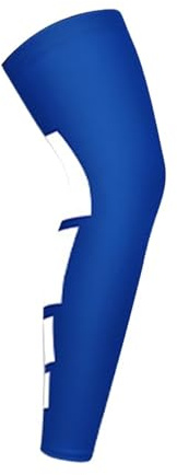 1 pz. Supporto for gambe, manicotti a compressione for gambe, sport, calcio, basket, ciclismo, gamba, ginocchio, lunghezza intera, manica lunga Adatto Per La Corsa a Lunga Distanza, Fitness(Blue,XL)