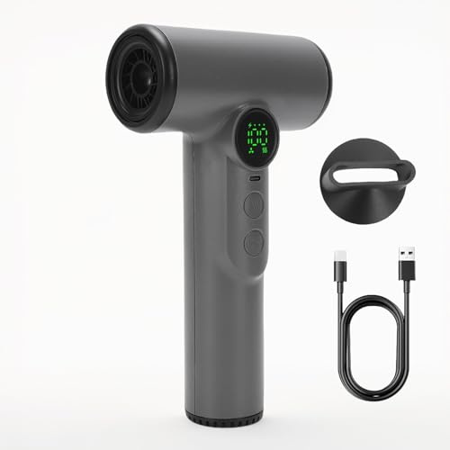 Yanmis Schnurloser Haartrockner, 15600 MAh, USB -wiederaufladbare Haartrockner, Heißer und Kalter Wind, Starker Wind Zum Schnellen Trocknen, für Reisen, Camping und Wohnmobil