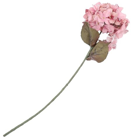 NUOBESTY Faux Snowball Hydrangea Artificial Flower Pink Simulation Decorative Fake Plant for Home Party Festival Decoration