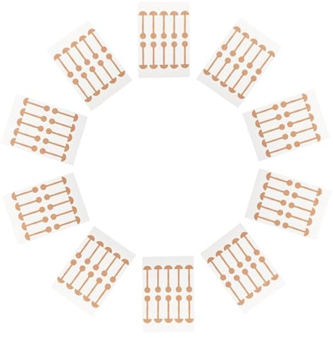 POPETPOP Strisce Nasali Modellatrici Elastiche 10 Pezzi, Adesive e Pratiche la Riduzione dei Lati del Naso, Correzione e Rimodellamento Confortevole da Viaggio