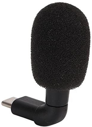 Bewinner Mini Type C Plug and Play-mikrofon för Android-telefon, Rundstrålande USB C-mikrofon med 90-vinkelkontakt, Högkänslig Smartphone-videoinspelningsmikrofon för Vlogg, Röstchatt,