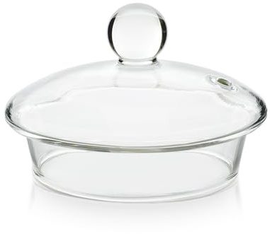 Teabloom Replacement Glass Teapot Lid for Celebration Teapot and Many Other 34-40 oz Teapots with Diameters Between 7.0 cm and 7.5 cm (2.75 inches and 2.95 inches) - Spare Part