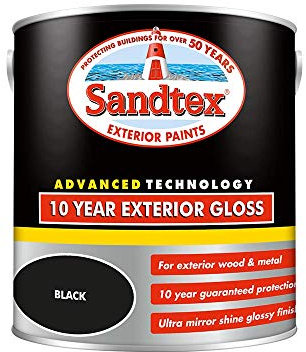 Sandtex 10 Year Exterior Gloss 2.5 Litre Black
