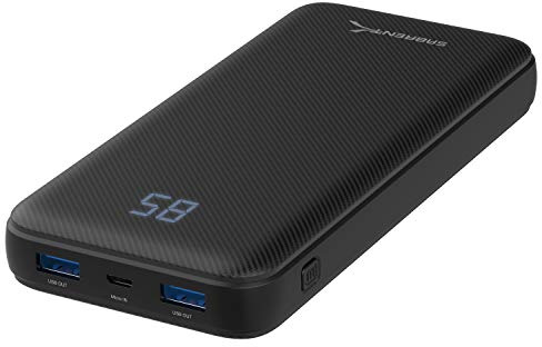 Sabrent Power Bank, Portable Charger 20000mAh High-Speed USB C Input & Output Phone Battery Pack for iPhone, Samsung (PB-Y20B)