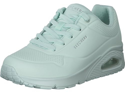 Skechers Baskets Uno Frosty Kicks pour Femme, Menthe durabuck/Bordure Textile, Pointure 39