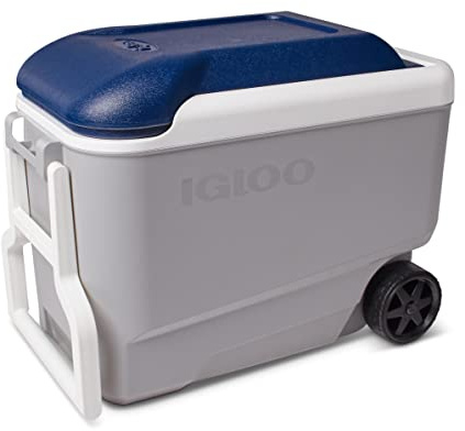 IGLOO Maxcold 40 Frigorifero Portatile con Ruote, 38 Litri, Grigio
