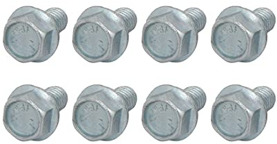 METALLIXITY 8Stk Geflanscht Sechskant Kopf Bolzen 5/16-18 x 5/8 Schraube | Sechseck Gezackt Flansch Bolzen, Karbonstahl, für Hausbau Hardware Befestigungen
