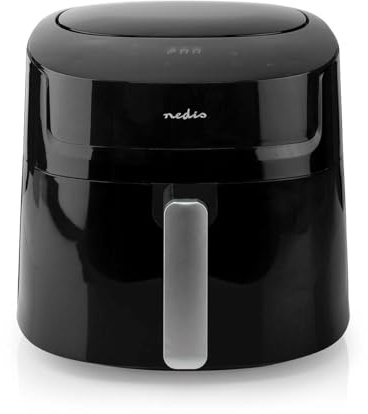 Nedis KAAF170BK friteuse à air chaud – capacité 7,2 L – 8 programmes – commande digitale – minuterie 240 minutes – friture sans huile – noir