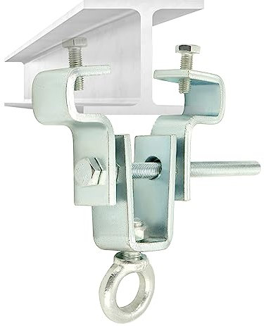 QWORK® Boxing Punching Bag Hanger, I-Beam Clamp Holder, Punching Bag Accessories for Beam, Adjusted From 6.3cm To 19cm