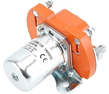 JOCCOS Contactor 1NO DC 200A for batería de Coche, vehículo eléctrico, cabrestante eléctrico, Consumo de energía 8~11W TZLJ-200D (Color : DC24V 1NO)