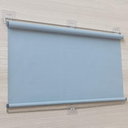 Suction Cup Roller Blinds,Automatic Retractable Roller Shades,Sunscreen Insulation Shading Curtain Window Shade Blind, Privacy Screen,UV Protection,No Drilling (Gray,W80×H150cm/31.5×59in)